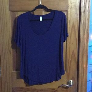 Short sleeve blue shirt